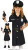 A young girl dressed as a police officer, holding a toy gun. Náhľad obrázku produktu