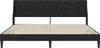 vidaXL Bedframe met hoofdeinde, zwart, 200 x 200 cm, Productafbeelding-voorbeeld 4