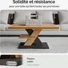 CASARIA® Tavolino Detroit 90x60x45cm da Divano 2 Ripiani in Anteprima dell’immagine prodotto 5