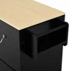 okwish Kuchyňský ostrůvek pojízdný s výsuvnou pracovní Náhled obrázku produktu 8
