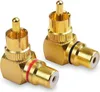 Stück Cinch Winkelstecker Rechtwinkliger Cinch Stecker auf Produktbild-Vorschau 1
