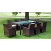 set da pranzo da giardino 9 pezzi con cuscini in poly Anteprima dell’immagine prodotto 9