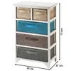 Kobolo Holzregal White Washed - 45x27x73 cm - Regal mit 5 Produktbild-Vorschau 2