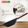 Wok Bratpfanne Ø26 cm 2,8 L aus Gusseisen mit Holzgriff Produktbild-Vorschau 10