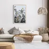 Gerahmtes Poster - Rahmen in heller Eiche - Dschungel Tiere Produktbild-Vorschau 7