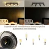 A split image showing a living room with a ceiling light fixture and a close-up of different light bulbs. Anteprima dell’immagine prodotto
