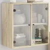 vidaXL Wandschrank mit Glastüren Sonoma-Eiche 68x37x68,5 cm Produktbild-Vorschau 2