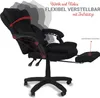 Schreibtischstuhl Bürostuhl Stoff  Gamingstuhl Racing Chair Produktbild-Vorschau 4