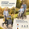 ForeverSenior 2 in 1 Rollator & Rollstuhl - mit Federung - Produktbild-Vorschau 2