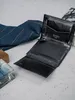 Minimalist Herren Portemonnaie aus schwarzem Naturleder Produktbild-Vorschau 12