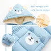 Baby Overall mit Kapuze Strampler Jungen Mädchen Winter Produktbild-Vorschau 3