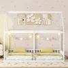 Flieks Kinderbett Hausbett 90x200cm für 2 Kinder, Bodenbett Produktbild-Vorschau 2