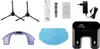 A collection of accessories for a robot vacuum cleaner, including brushes, remote control, charging dock, and mopping pad. Náhled obrázku produktu