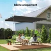 Outsunny Toile de toit pour pergola tonnelle rétractable de Voir les images du produit 2