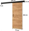 MEBLE KRYSPOL Salwador 1 Schiebetür, 70x204 cm, Weiß, Weiß, Produktbild-Vorschau 3