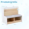 COSTWAY 3 in 1 Bücherregal Kinder mit Sitzbank, Kinderregal Produktbild-Vorschau 3