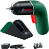 A Bosch electric screwdriver and its accessories are displayed on a white background. Produktbild-Vorschau