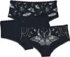 Gothicana by EMP Damen Schwarzes Panty-Set mit Prints M Produktbild-Vorschau 1