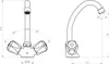 SCHÜTTE Miscelatore per lavabo a 2 maniglie SAVINO cromo Anteprima dell’immagine prodotto 10