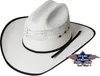 Westernhut Cowboy Biker Strohhut »ASHTON« Weiß Produktbild-Vorschau 1