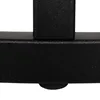 A close-up view of a black metal table leg with a textured surface. Voir les images du produit
