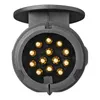 ProPlus steckdose Jaeger PVC 13-polig schwarz steckbar Produktbild-Vorschau 6