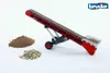 A toy conveyor belt with piles of dirt and gravel next to it, with the Bruder logo in the top right corner. Náhled obrázku produktu