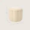 Petite Amélie Sitzhocker mit Stauraum Fleur XL - Beige Produktbild-Vorschau 4