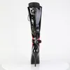 INDULGE-2028 Damen Boots von Devious, Schwarz-Rot EU 46, US Produktbild-Vorschau 4