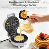 YASHE Mini gaufrier ABW59C, 550 W, plaque 10 cm, Voir les images du produit 2