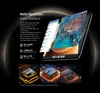 Marketing image showing a tablet with various app screens displayed on it, along with graphics illustrating storage and RAM. Produktbild-Vorschau