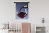 MuchoWow® Wandteppich Wandbehang Rotwein wird in ein Glas Produktbild-Vorschau 2