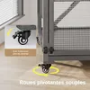 Wiltec Enclos extérieur pour chats – 74 x 78 x 180 cm – sur Voir les images du produit 7
