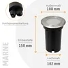 SSC-LUXon 3x MARNE LED Bodeneinbaustrahler Aussen rund IP67 Produktbild-Vorschau 5