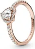 Ring Herz für Damen mit Zirkonia PANDORA ROSE Produktbild-Vorschau 1