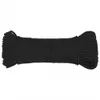 vidaXL Bootsseil Schwarz 3 mm 25 m Polypropylen Produktbild-Vorschau 2
