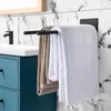 Stylový věšák na ručníky bez vrtání černý matný 40cm - Náhled obrázku produktu 2