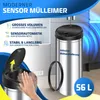 KESSER® Automatischer Mülleimer mit Sensor, Edelstahl, Produktbild-Vorschau 2