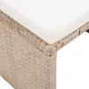 vidaXL Sgabello da giardino 2 pezzi con cuscino di seduta Anteprima dell’immagine prodotto 13
