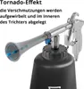 A close-up view of a cleaning gun with a diagram showing its internal mechanism and text explaining its function. Voir les images du produit