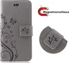 Handytasche für Huawei Nova 5T Blumen Flip Cover Buchhülle Produktbild-Vorschau 4