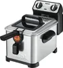 A silver and black Tefal deep fryer is shown from a slightly elevated front-side angle against a white background. Anteprima dell’immagine prodotto