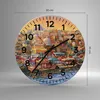 Wanduhr - Rund - Glasuhr - Farben Stadt Türkei - 30x30cm - Produktbild-Vorschau 3