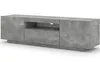 A modern, gray TV stand with a concrete-like finish, shown against a white background. Náhled obrázku produktu