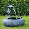 Metallbrunnen mit Vogel Produktbild-Vorschau 5