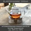 Creano Teekanne aus Glas 1,2l mit Glassieb und silver Produktbild-Vorschau 2