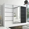 Schwebetürenschrank, 3-türig Schrank 200 cm mit Spiegel Produktbild-Vorschau 2