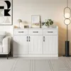 Merax Sideboard mit 3 Türen + 3 Schubladen, Kommode mit Produktbild-Vorschau 7