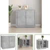 The Living Store Sideboard Betongrau 80x34x75 cm Produktbild-Vorschau 1