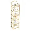 Regal, Bücherregal aus gehärtetem Glas, schlankes Regal für Produktbild-Vorschau 1